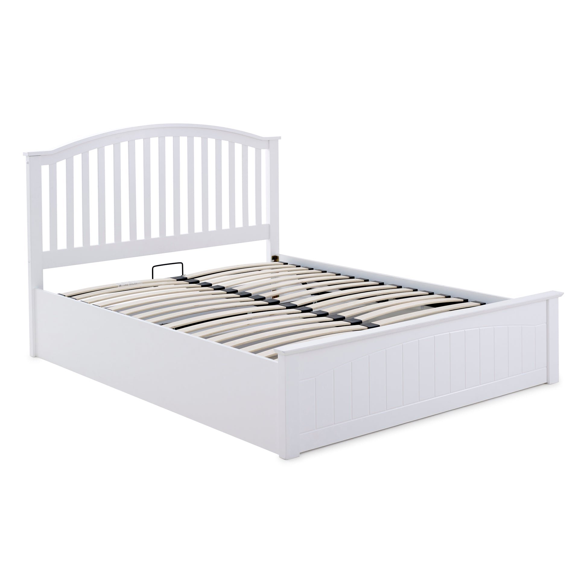 Bed Master Grayson White Wooden Ottoman Bed Frame