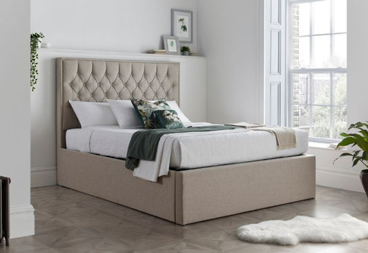 Bed Master Wilson Ottoman Fabric Storage bed