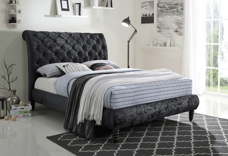 Time Living Venice Upholstered Bed Frame