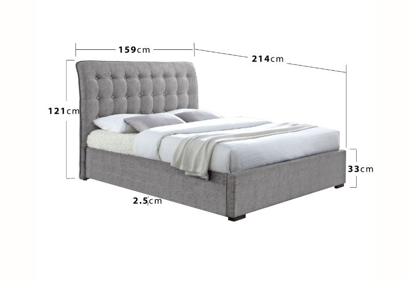 Time Living Hamilton Upholstered Bed Frame