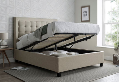 Bed Master Brandon Fabric Ottoman Storage Bed Frame