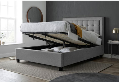 Bed Master Brandon Fabric Ottoman Storage Bed Frame