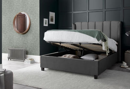 Bed Master Aurora Velvet Ottoman Bed Frame