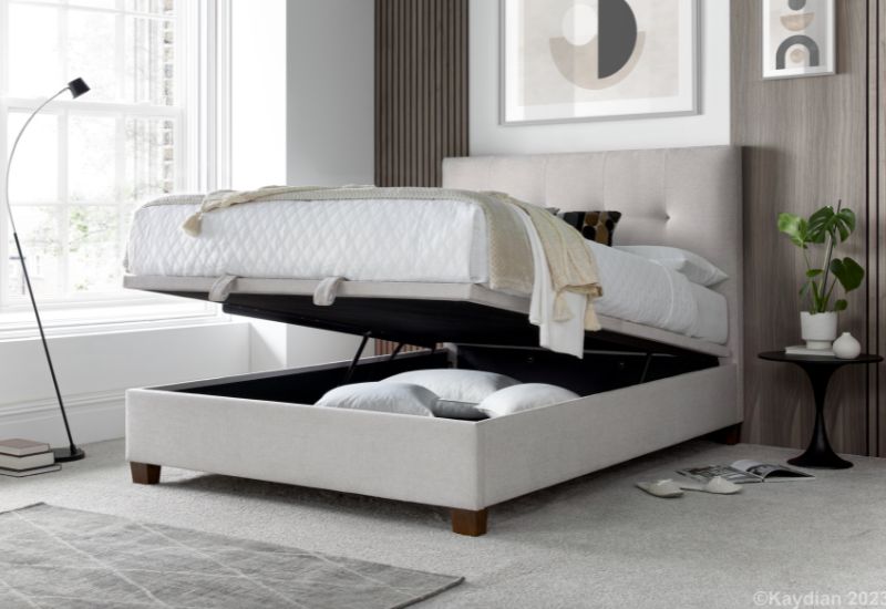 Kaydian Walkworth Fabric Ottoman Storage Bed Frame 