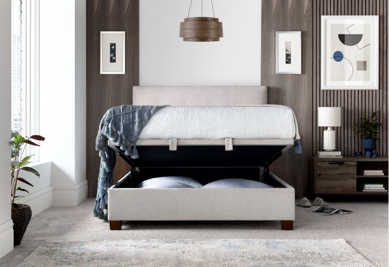 Kaydian Walkworth Fabric Ottoman Storage Bed Frame 