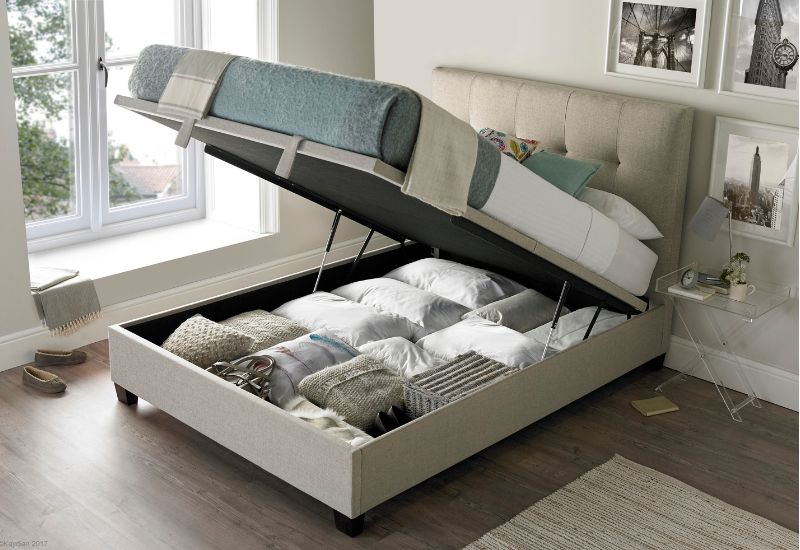 Kaydian Walkworth Fabric Ottoman Storage Bed Frame 