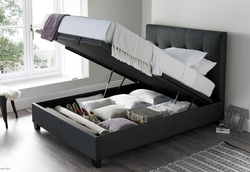 Kaydian Walkworth Fabric Ottoman Storage Bed Frame